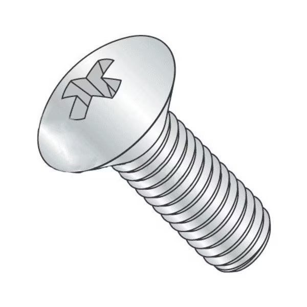 #10-24 x 1 in Phillips Oval Machine Screw, Zinc Plated Steel, 50 PK, Newport Fasteners, Mfr#: 601342-50